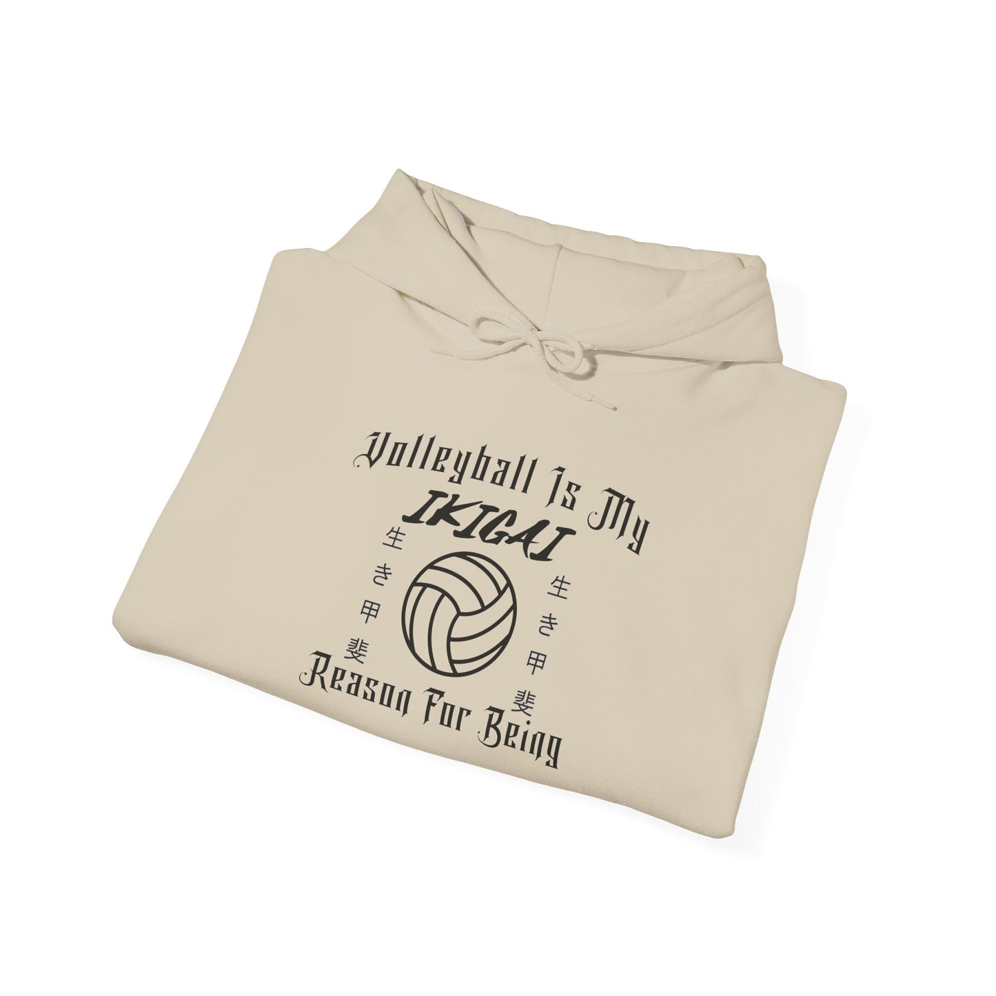 Volleyball Is My IKIGAI: Unisex Heavy Blend™ Hooded Sweatshirt