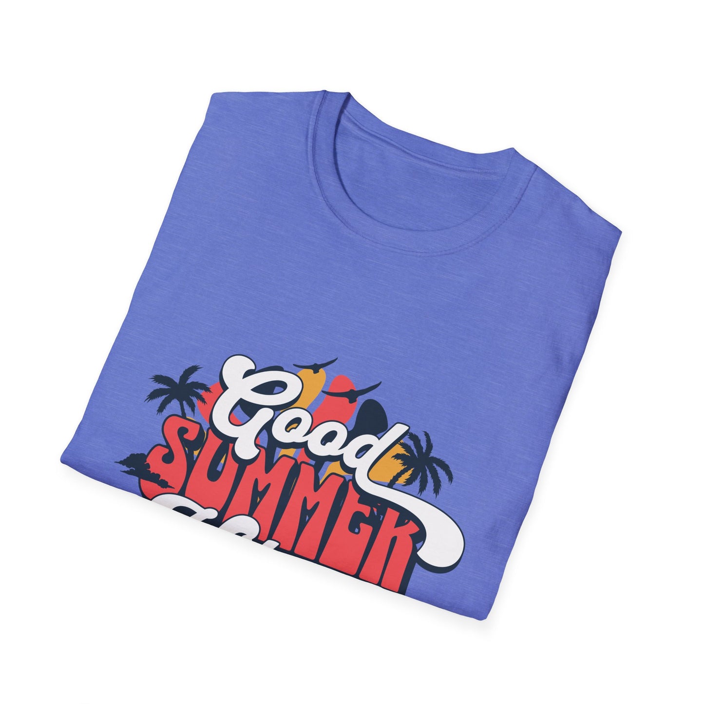 Summer Vibes T-Shirt, Good Summer Vibes Tee, Unisex Graphic Shirt, Beachwear, Vacation Outfit, Casual Wear, Gift Idea