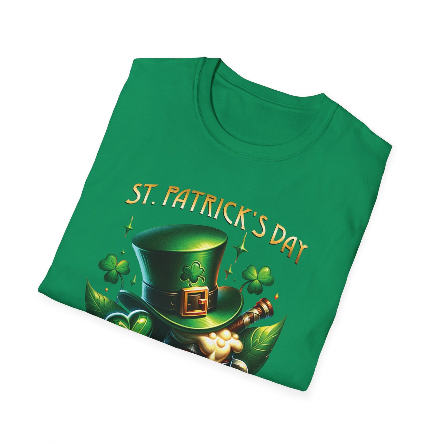 St. Patrick's Day Celebration T-Shirt - Unisex Softstyle Tee with Irish Culture Design