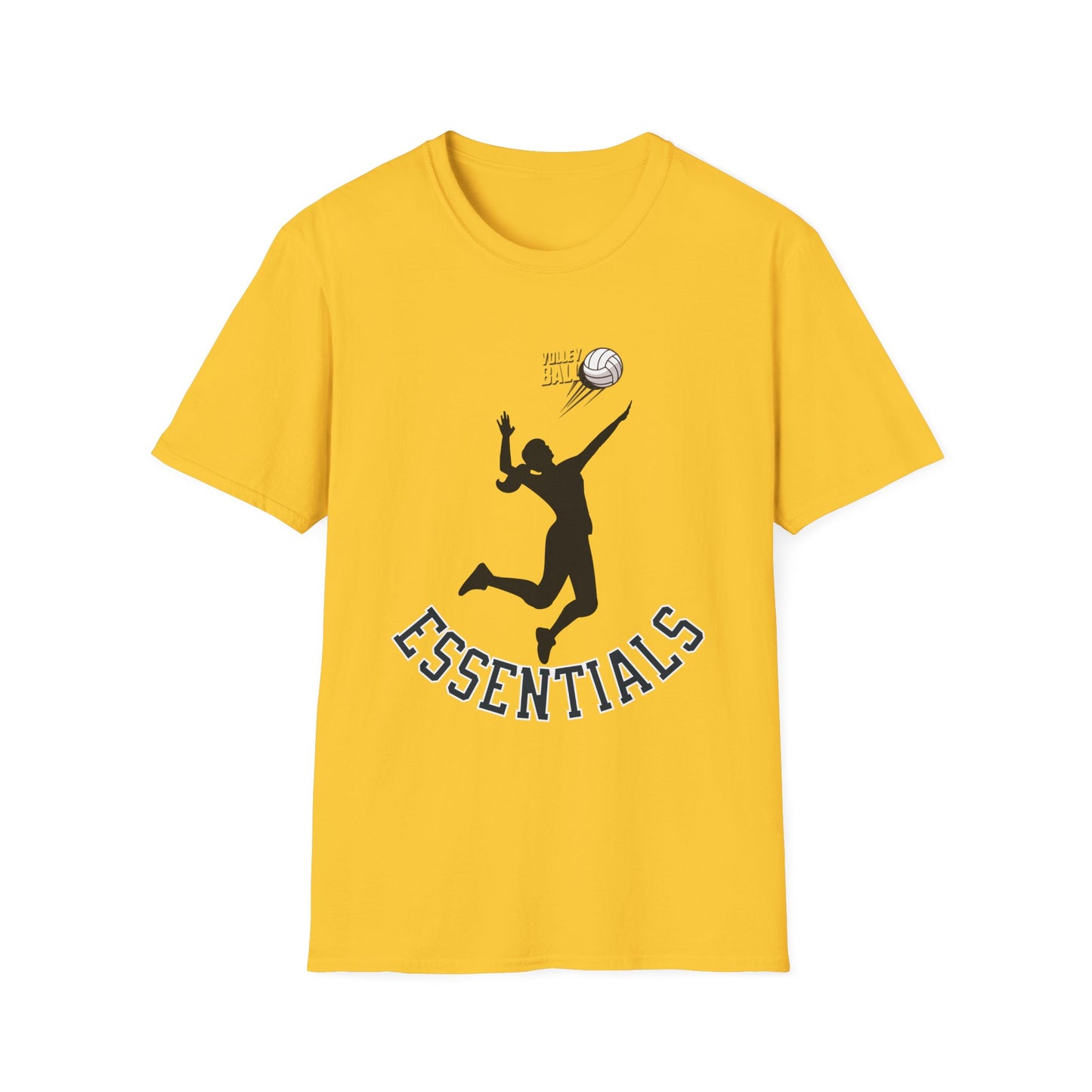 Graphic Sports T-Shirt - 'ESSENTIALS' Silhouette Tee for Athletes, Gym Lovers, Casual Wear, Sports Events, Gift Idea