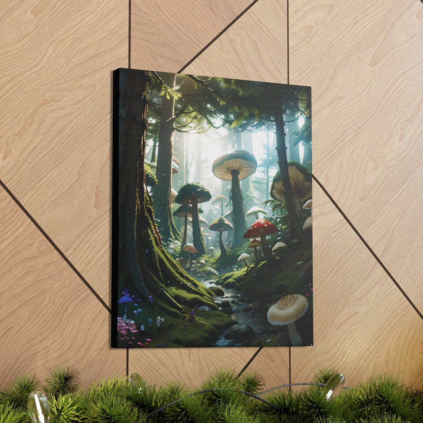 Mushroom Forest: Canvas Gallery Wraps