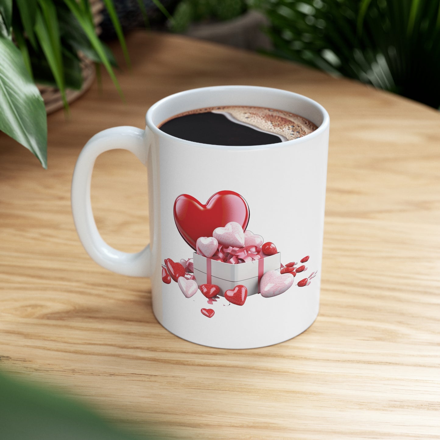 Valentine's Heart Gift: Ceramic Mug 11oz