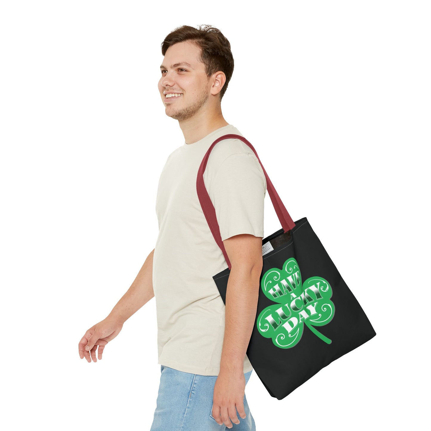 St. Patrick's Day Tote Bag | Lucky Clover Design, Reusable Shopping Bag, Eco-Friendly Gift, Holiday Accessory