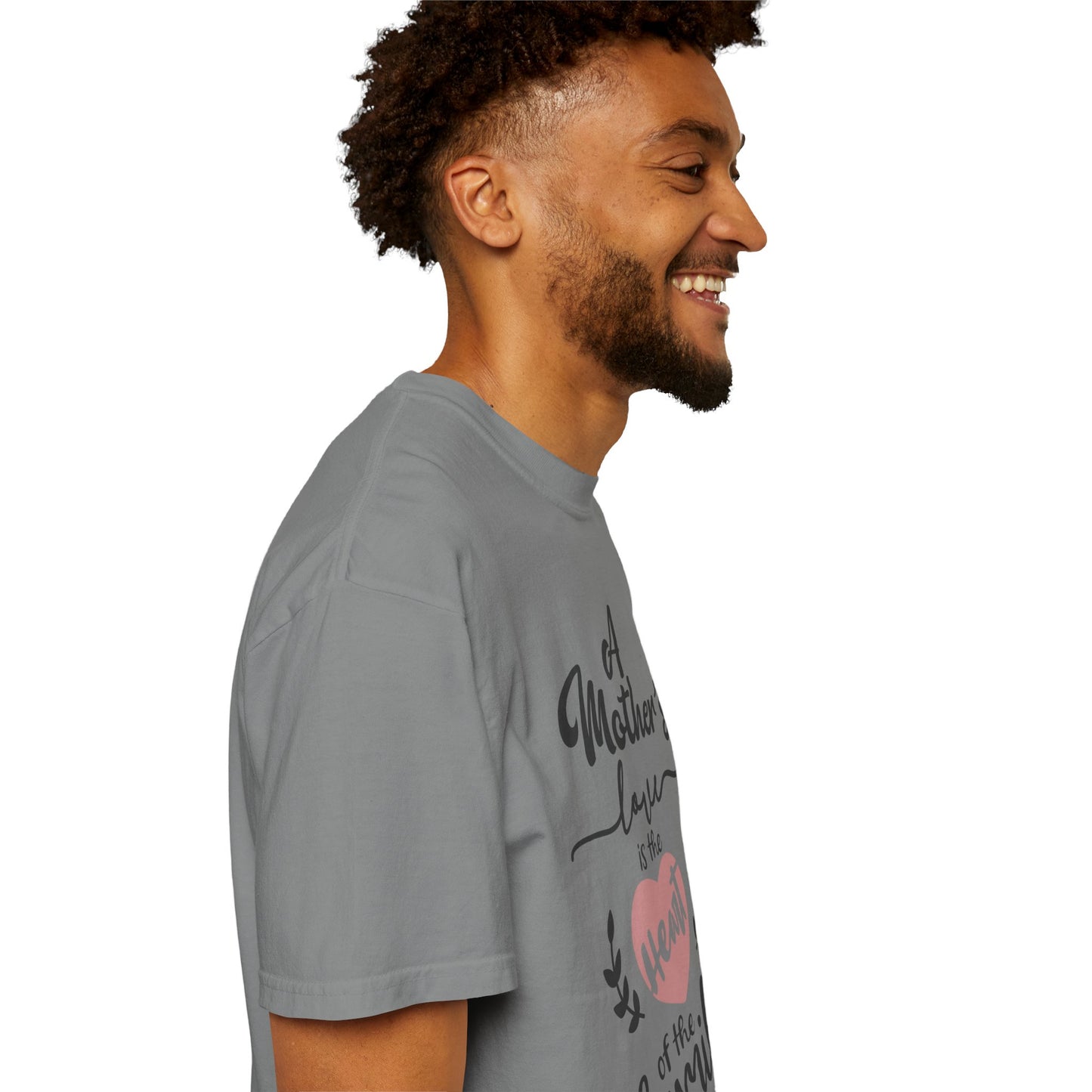 Mother's love is the heart of the family - Unisex Garment-Dyed T-shirt