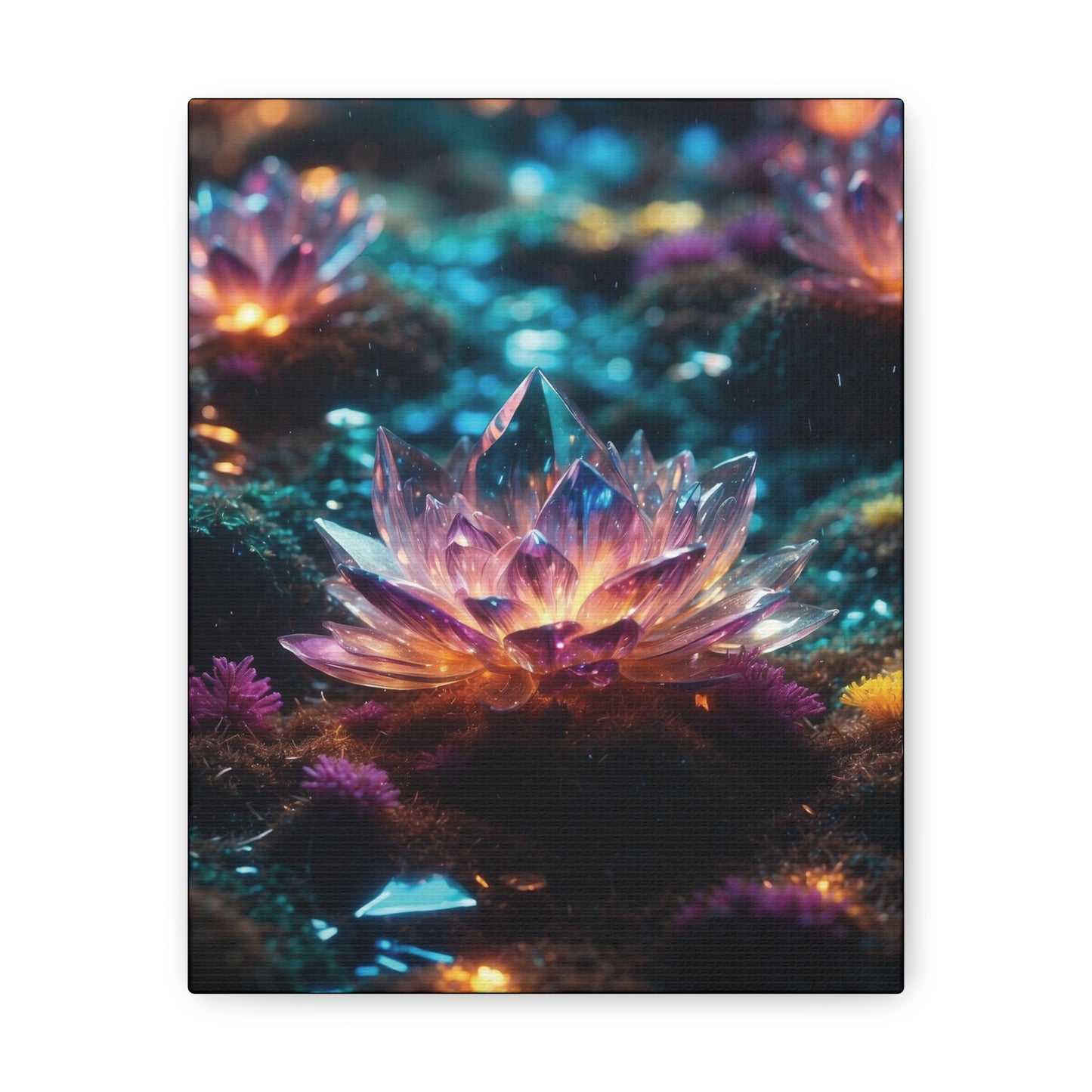Crystal Lotus: Canvas Gallery Wraps