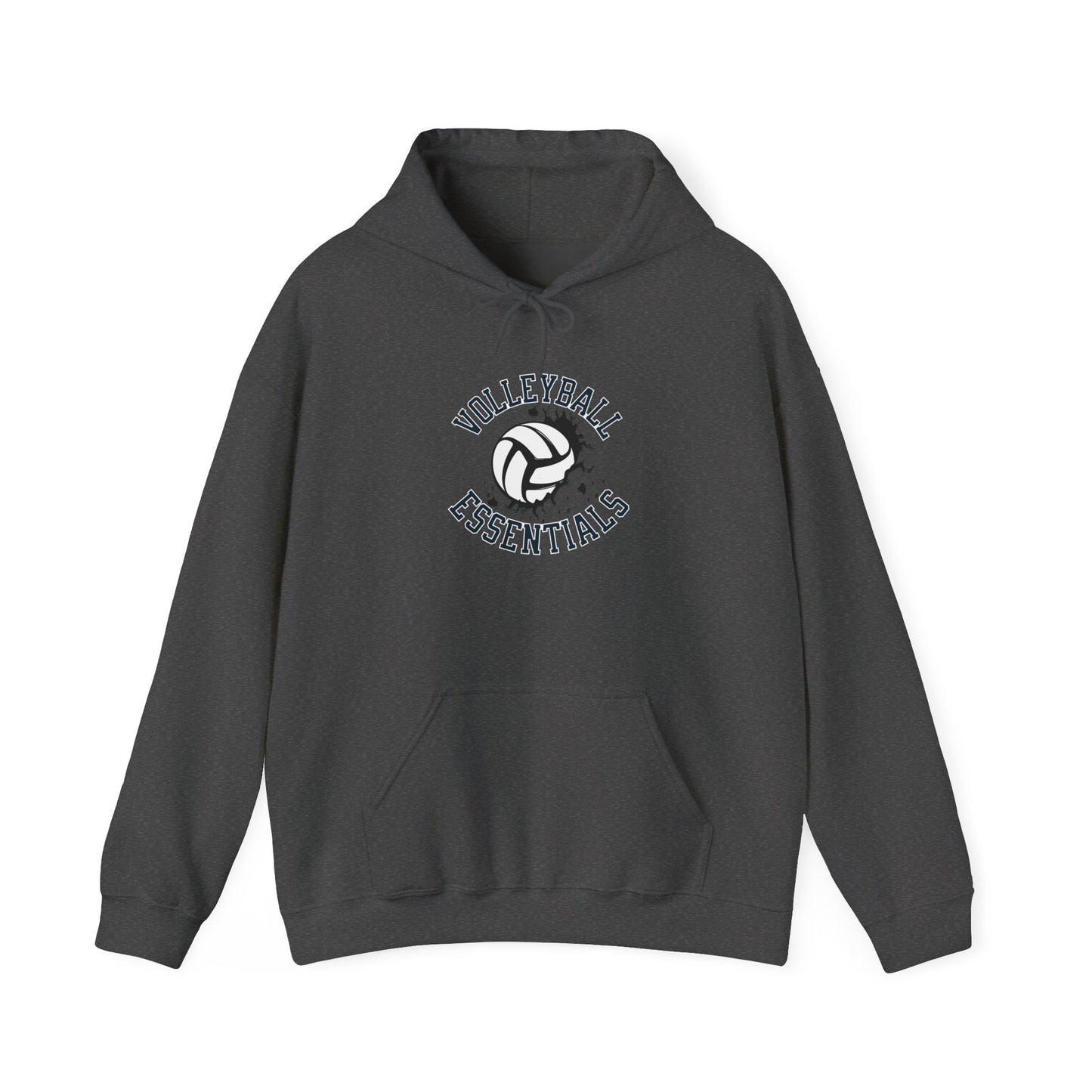 Volleyball Essentials Hoodie, Unisex Heavy Blend Sweatshirt for Players, Sporty Gift, Workout Wear, Casual Comfort