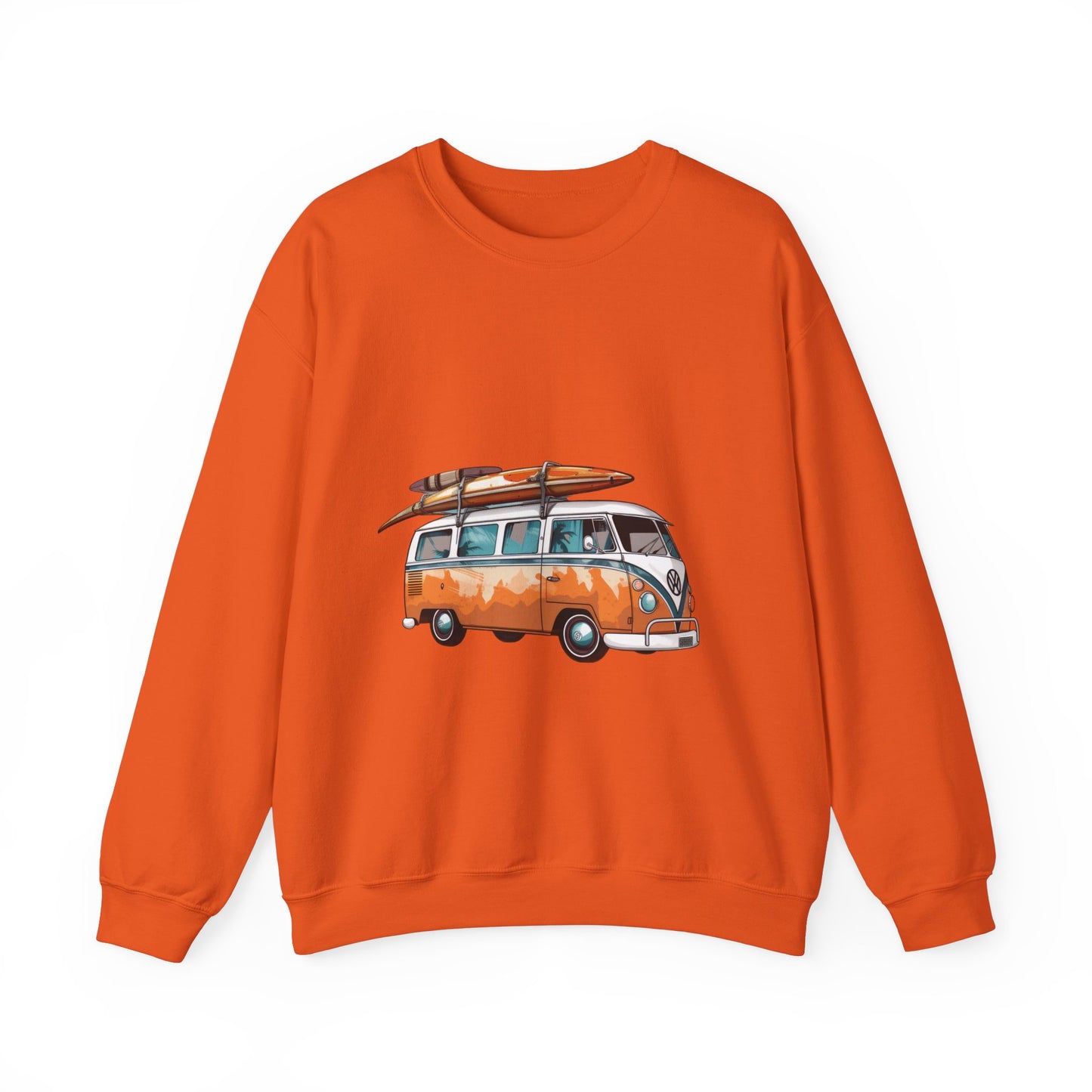 Retro Surf Van - Unisex Heavy Blend™ Crewneck Sweatshirt