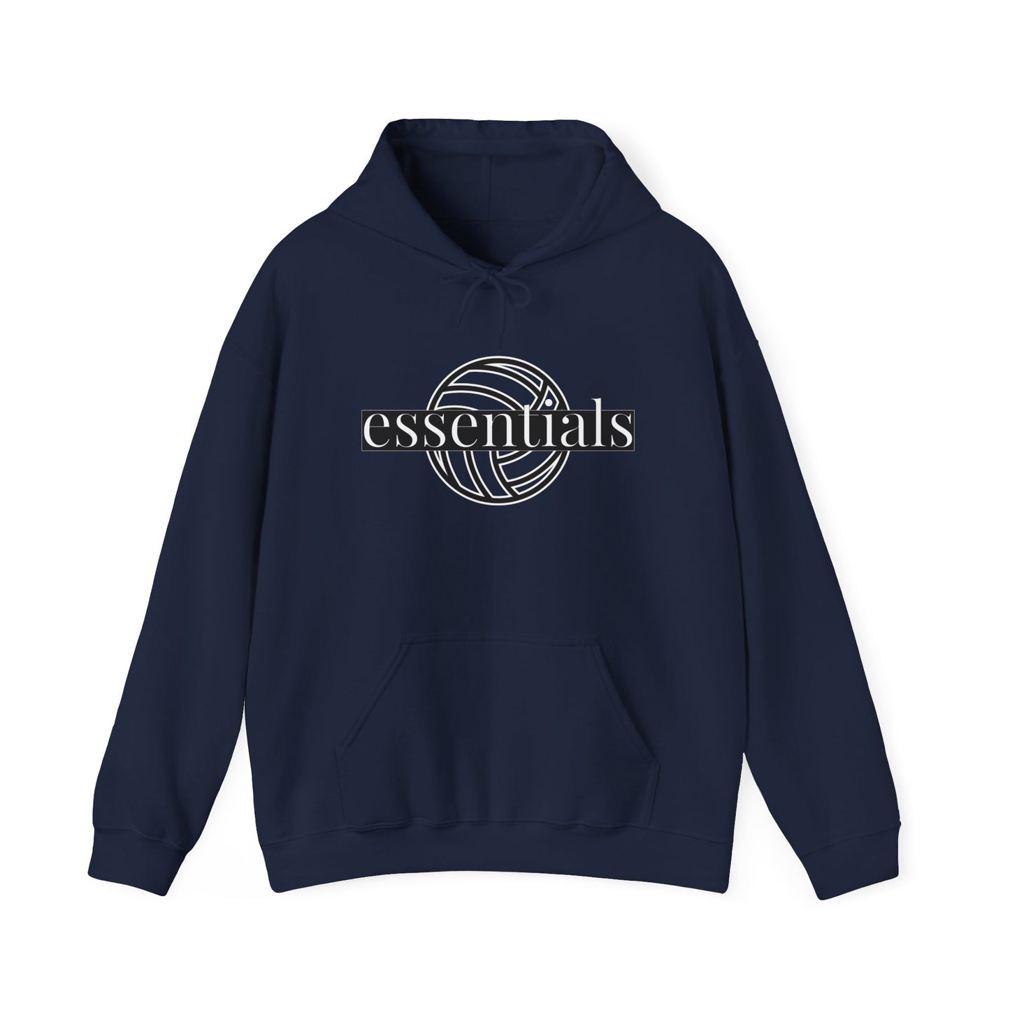 Volleyball Essentials Hoodie, Unisex Sweatshirt for Players, Casual Wear, Sports Apparel, Gift for Volleyball Lovers, Comfortable Warmth