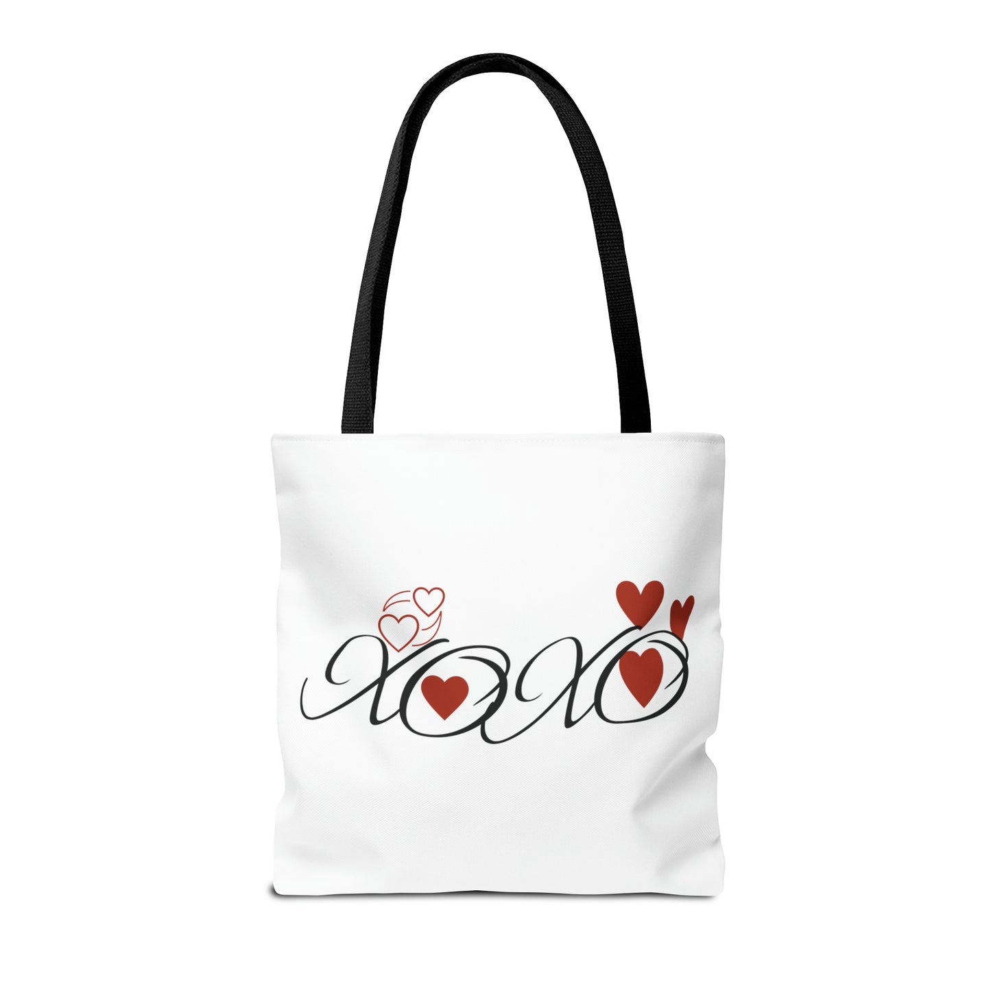 Valentine: XOXO with Hearts - Tote Bag (AOP)