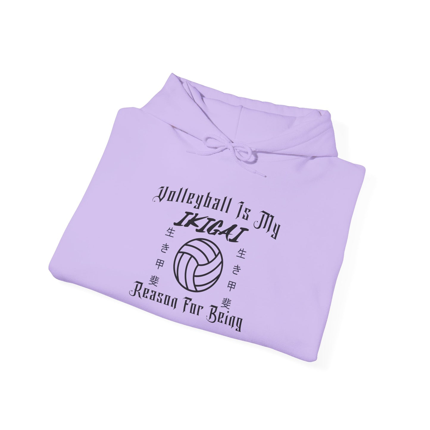 Volleyball Is My IKIGAI: Unisex Heavy Blend™ Hooded Sweatshirt