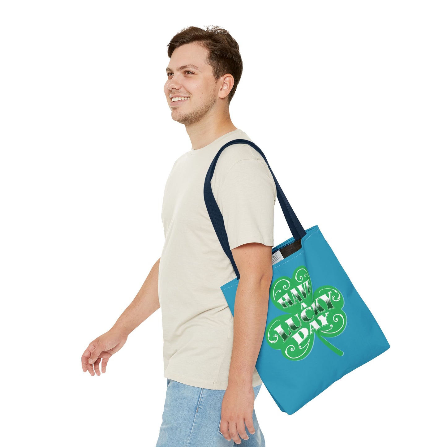 Lucky Day Tote Bag - St. Patrick's Day Gift, Shamrock Design, Eco-Friendly Bag, Fun Everyday Tote, Perfect for Luck!
