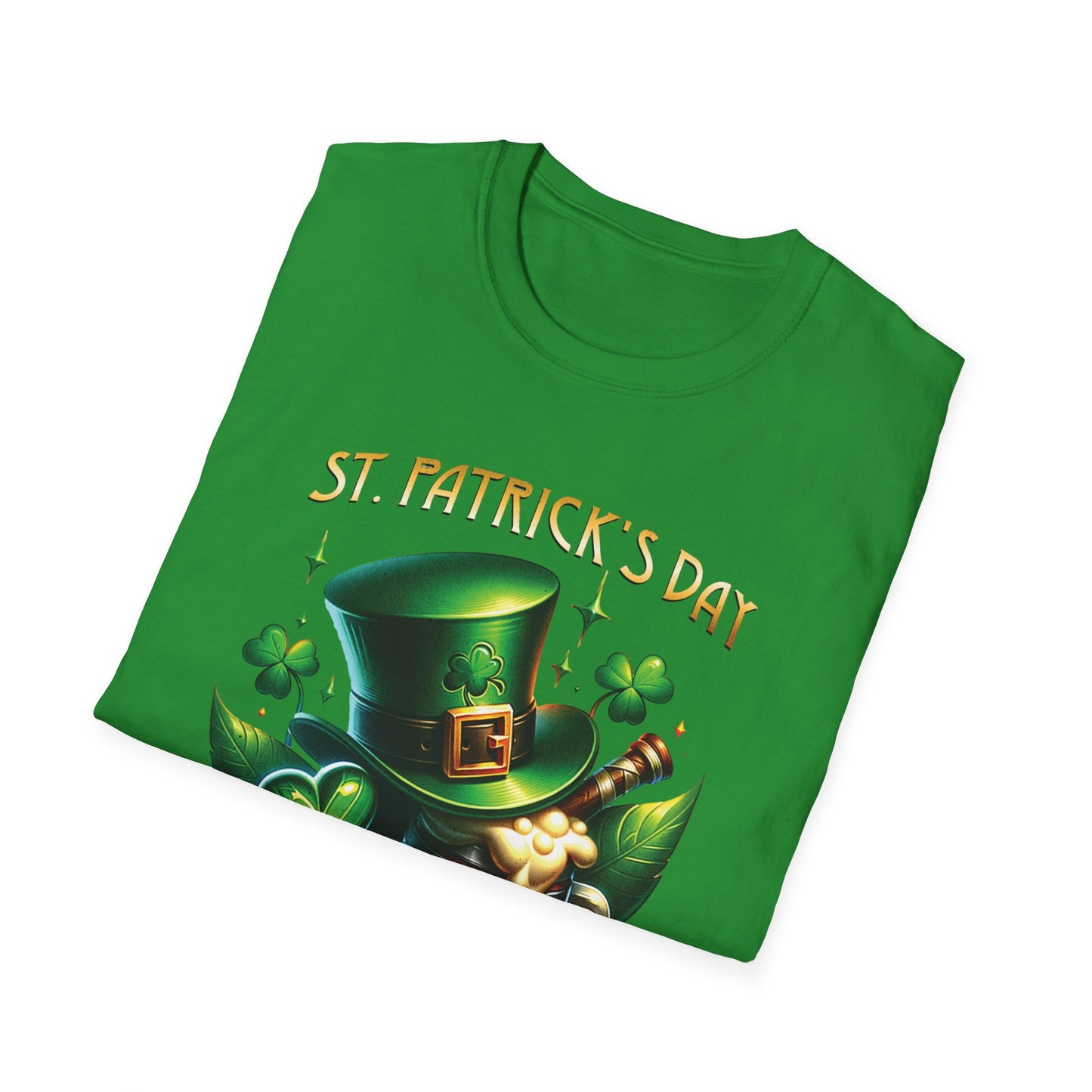 St. Patrick's Day Celebration T-Shirt - Unisex Softstyle Tee with Irish Culture Design
