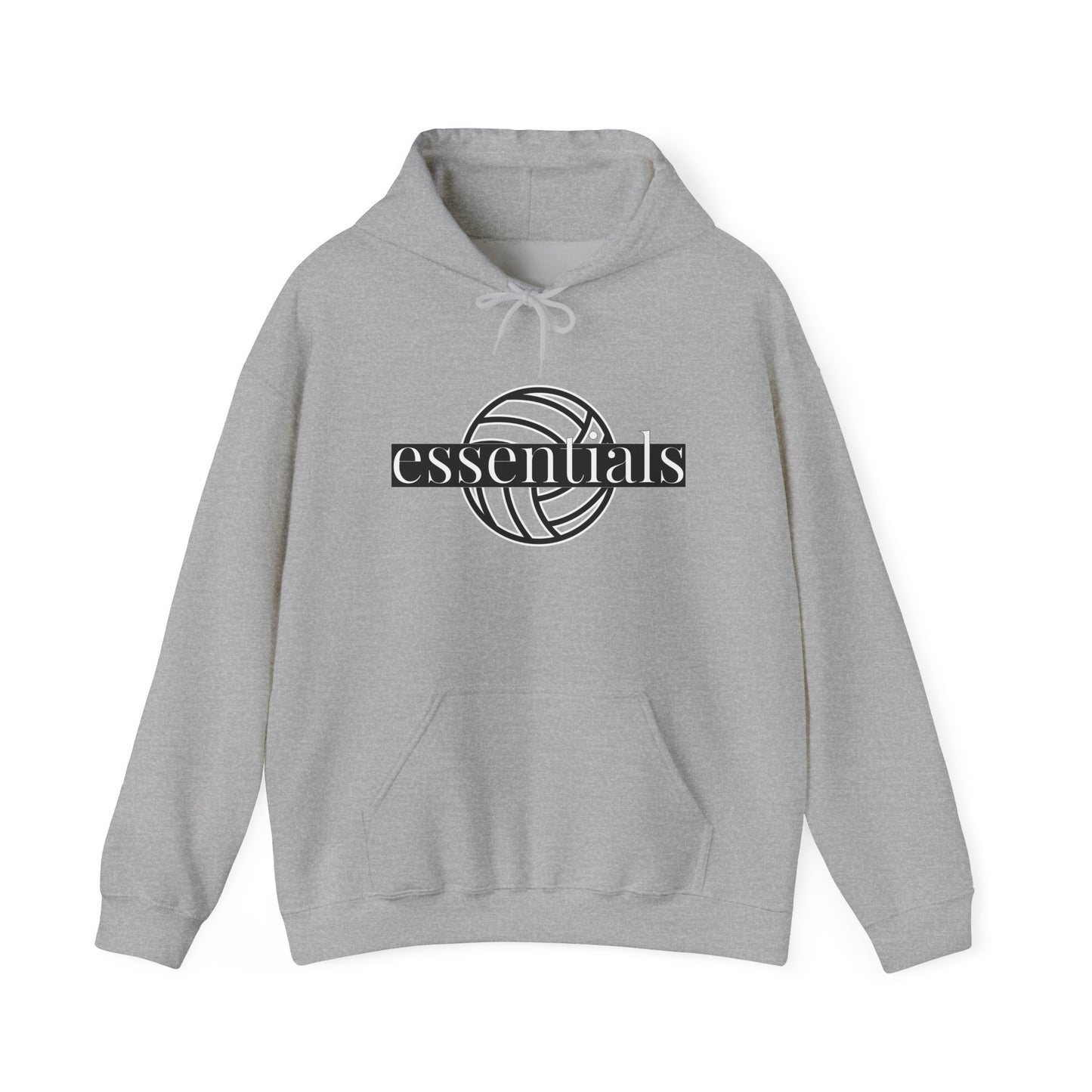 Volleyball Essentials Hoodie, Unisex Sweatshirt for Players, Casual Wear, Sports Apparel, Gift for Volleyball Lovers, Comfortable Warmth