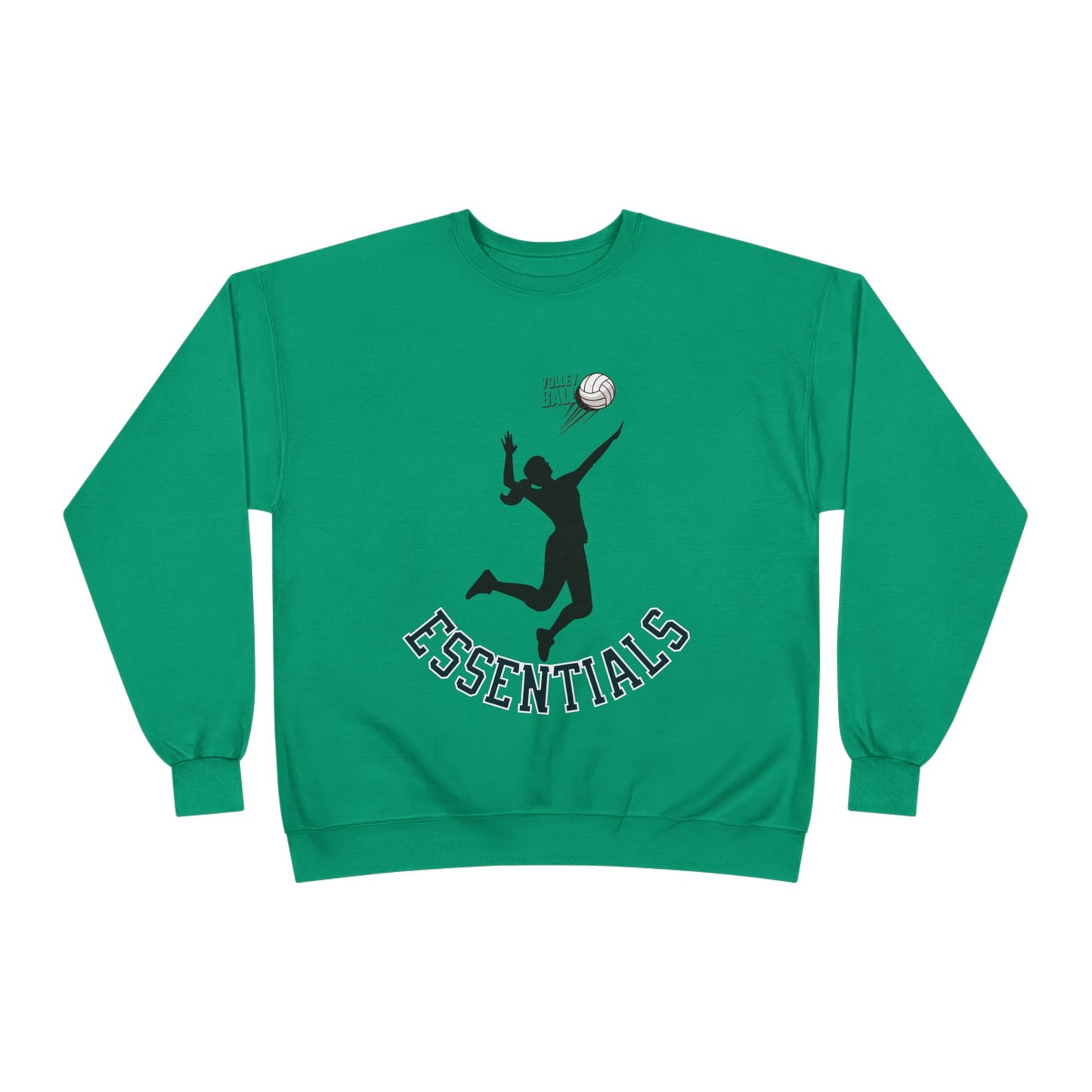 Stylish Eco-Friendly Crewneck Sweatshirt with 'Essentials' Graphic | Ideal for Athletes, Casual Wear, Sports Events and Holiday Gifts