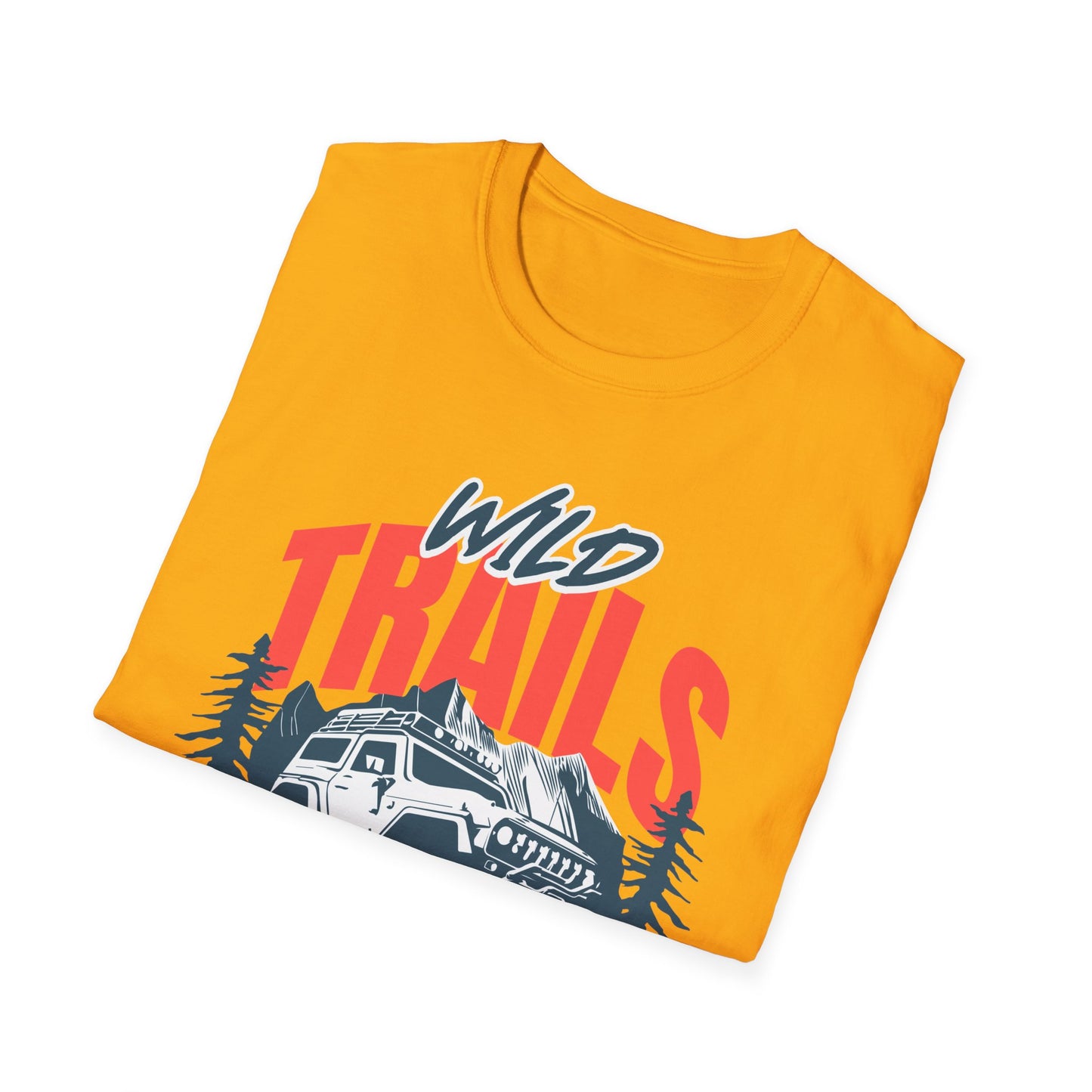 Adventure Trails Unisex T-Shirt, Outdoors Nature Tee, Hiking Wanderlust Shirt, Wilderness Exploration Top, Mountain Camping Apparel