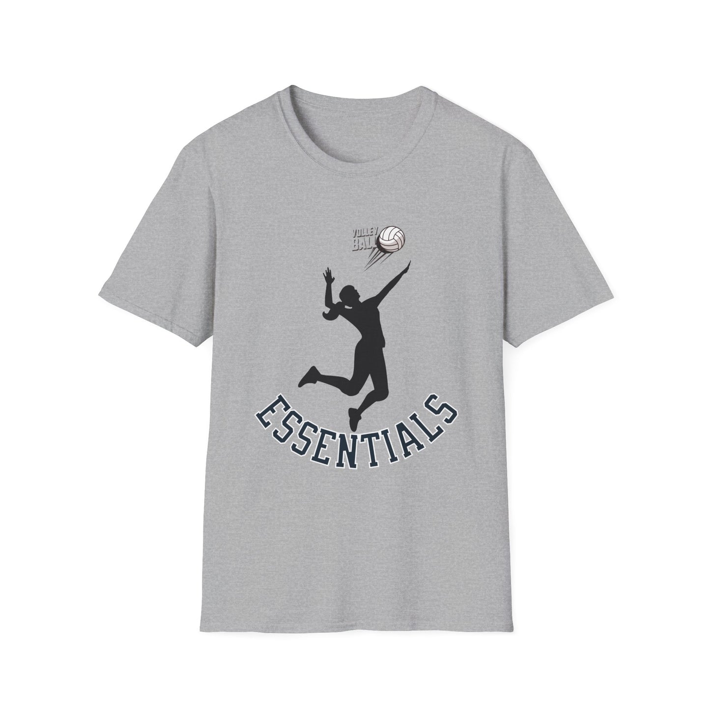 Graphic Sports T-Shirt - 'ESSENTIALS' Silhouette Tee for Athletes, Gym Lovers, Casual Wear, Sports Events, Gift Idea