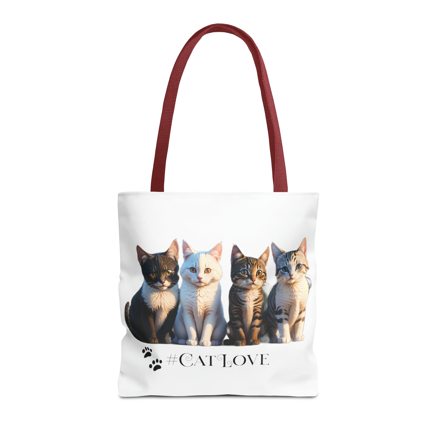 Tote Bag (AOP): #CatLove