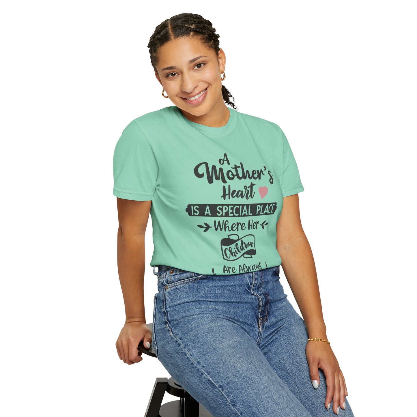 Mother's heart is a special place - Unisex Garment-Dyed T-shirt