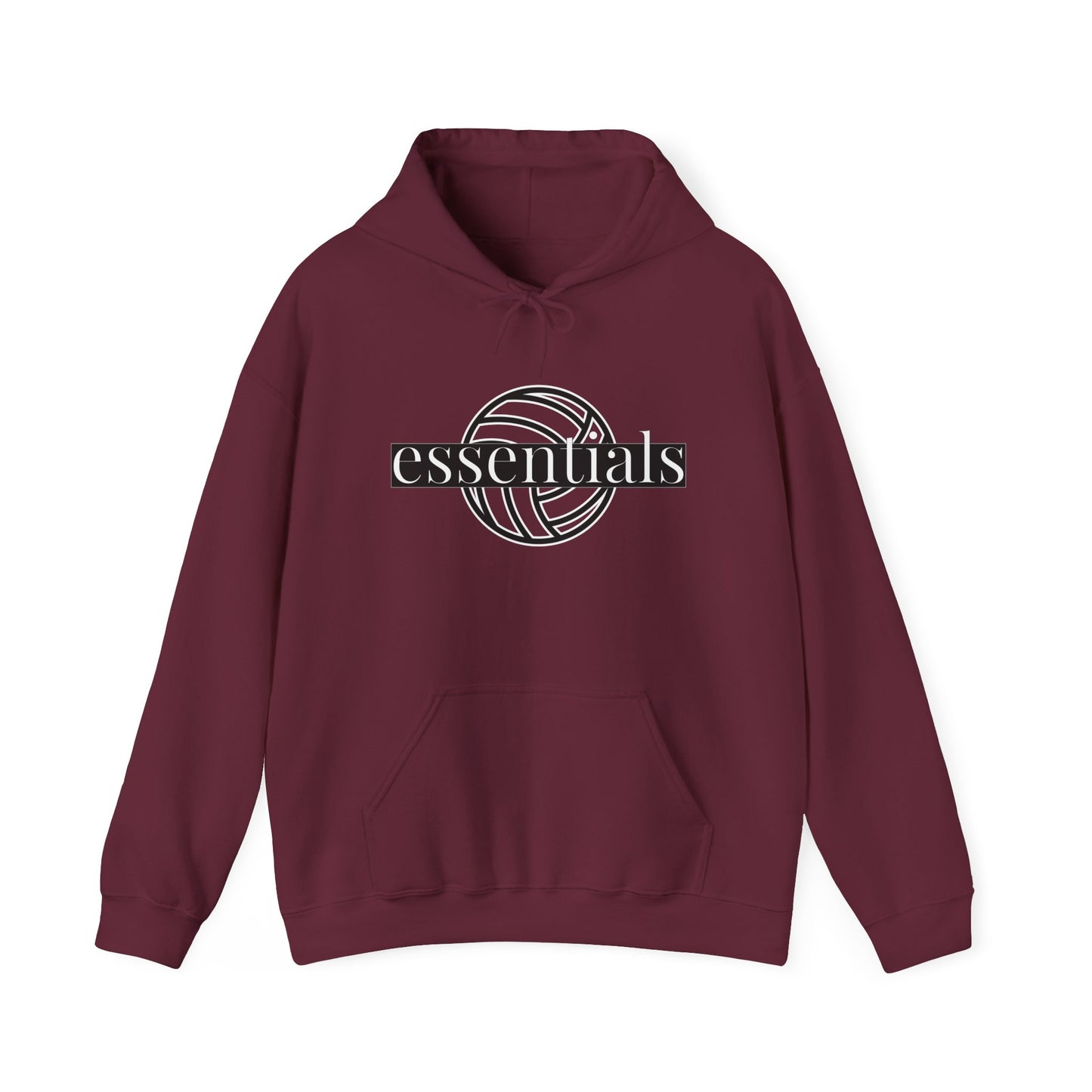 Volleyball Essentials Hoodie, Unisex Sweatshirt for Players, Casual Wear, Sports Apparel, Gift for Volleyball Lovers, Comfortable Warmth