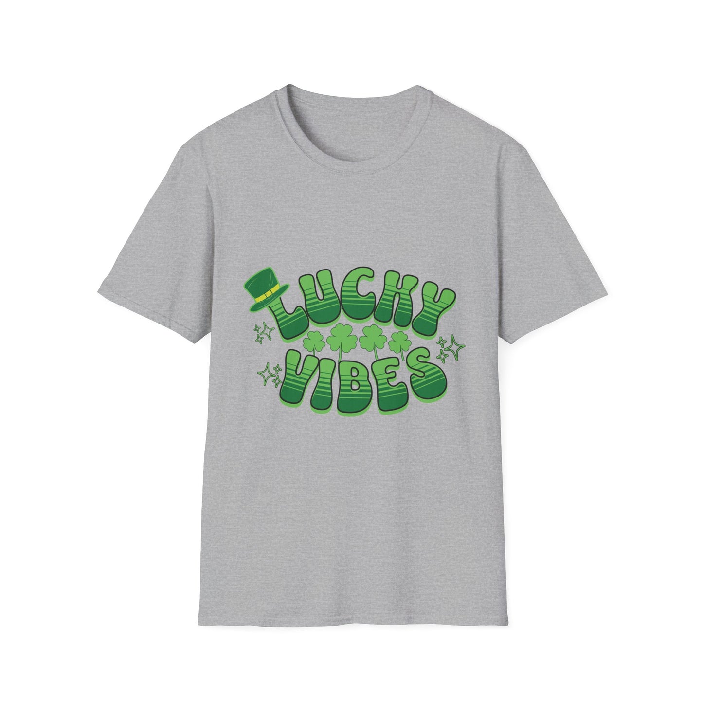 Lucky Vibes Unisex Softstyle T-Shirt - Perfect for St. Patrick's Day Celebrations