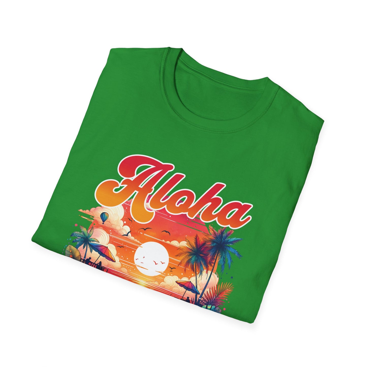 Aloha Hawaii Paradise T-Shirt - Unisex Softstyle