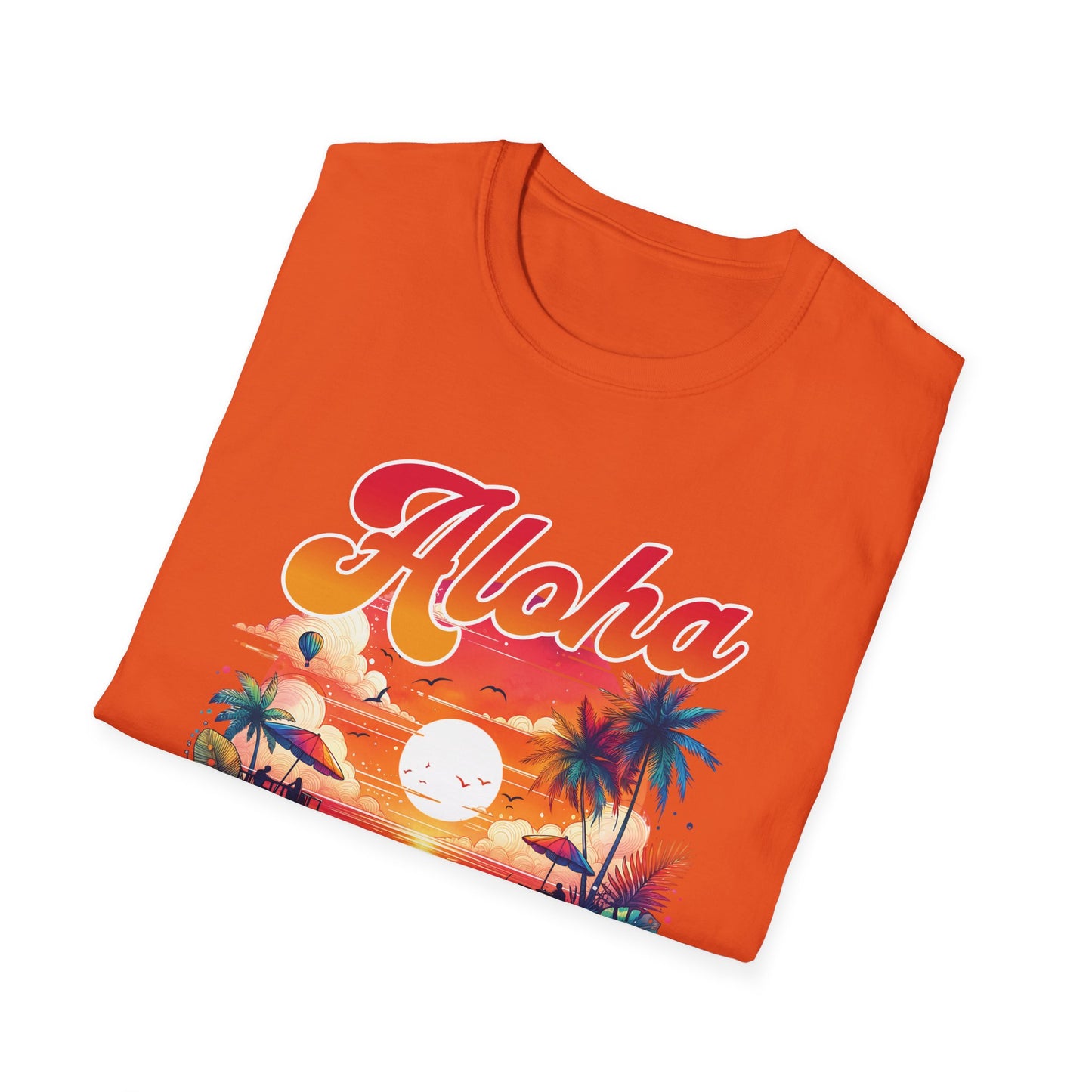 Aloha Hawaii Paradise T-Shirt - Unisex Softstyle