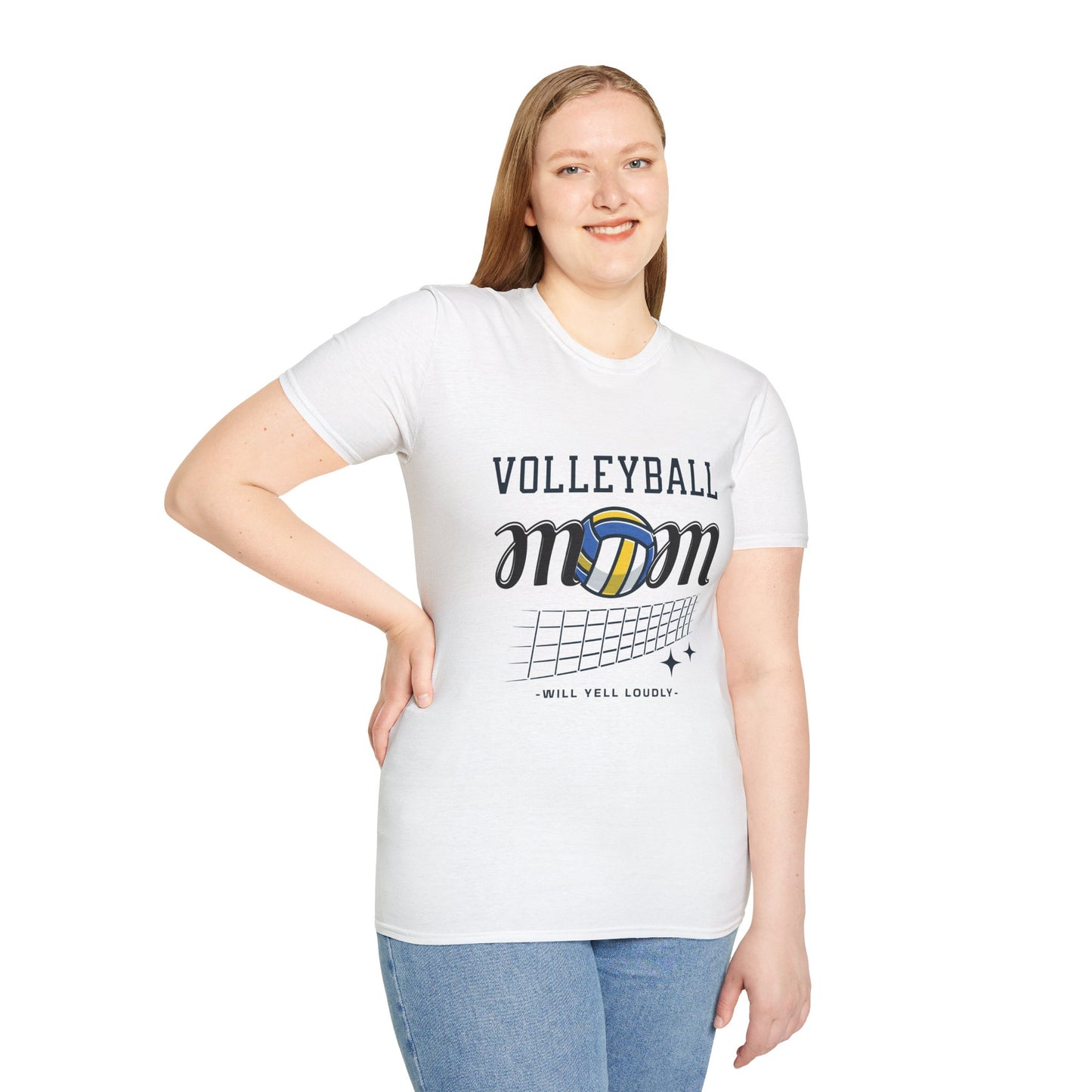 Volleyball Mom T-Shirt | Soft Unisex Tee for Sports Moms | Great for Gifts, Teamwear, Casual Outings, and Holidays