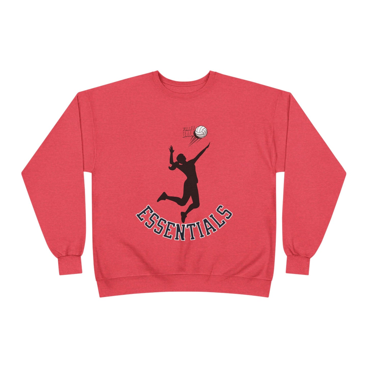 Stylish Eco-Friendly Crewneck Sweatshirt with 'Essentials' Graphic | Ideal for Athletes, Casual Wear, Sports Events and Holiday Gifts