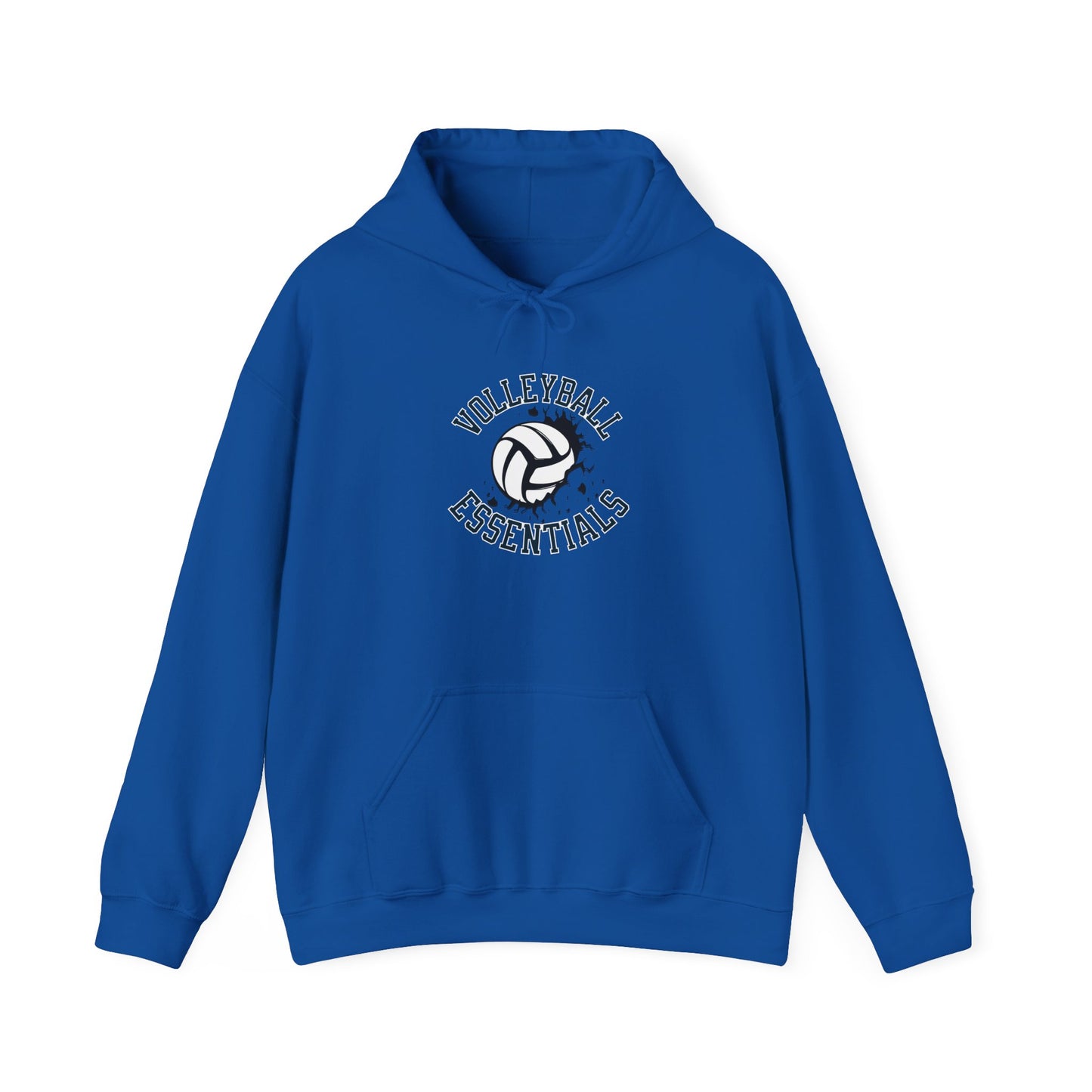 Volleyball Essentials Hoodie, Unisex Heavy Blend Sweatshirt for Players, Sporty Gift, Workout Wear, Casual Comfort