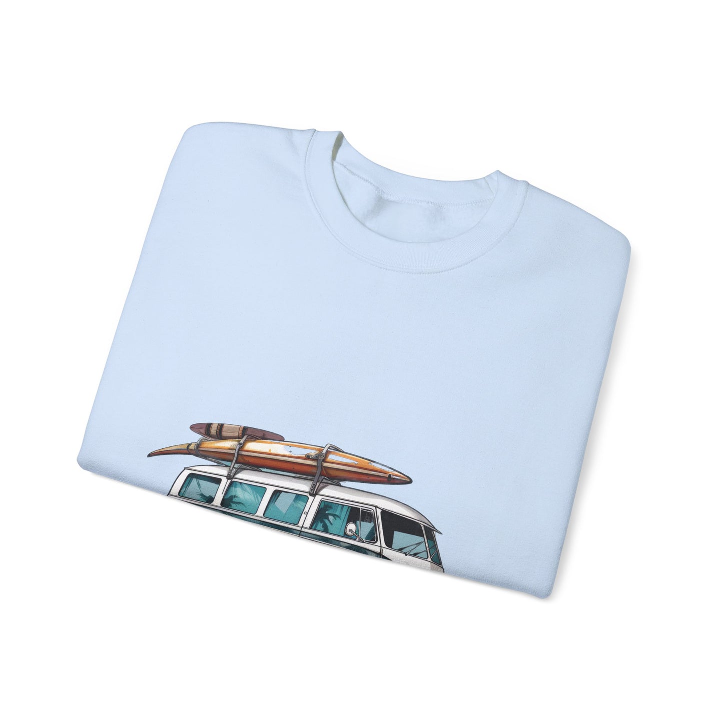Retro Surf Van - Unisex Heavy Blend™ Crewneck Sweatshirt