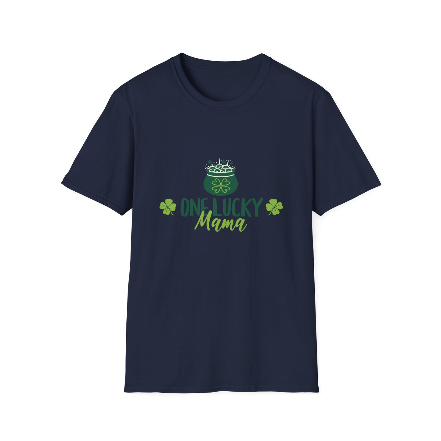 One Lucky Mama Unisex Softstyle T-Shirt for St. Patrick's Day