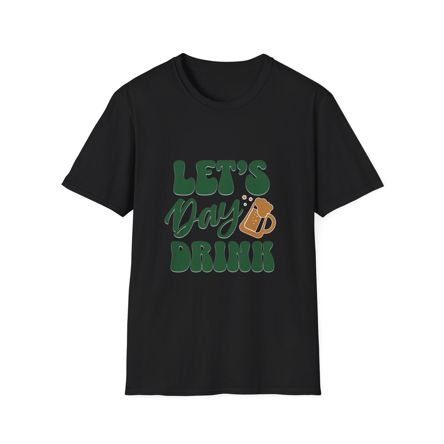 Let's Day Drink Unisex Softstyle T-Shirt - Fun Casual Graphic Tee for Party Lovers