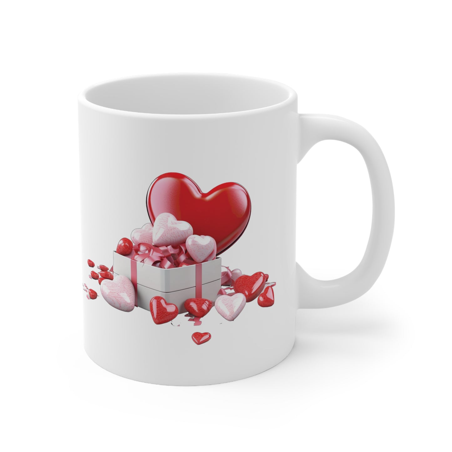 Valentine's Heart Gift: Ceramic Mug 11oz