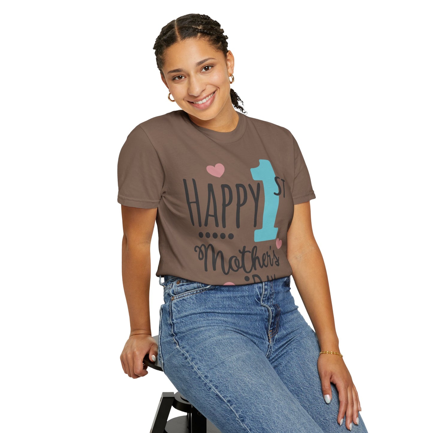 Happy 1st Mother's Day - Unisex Garment-Dyed T-shirt