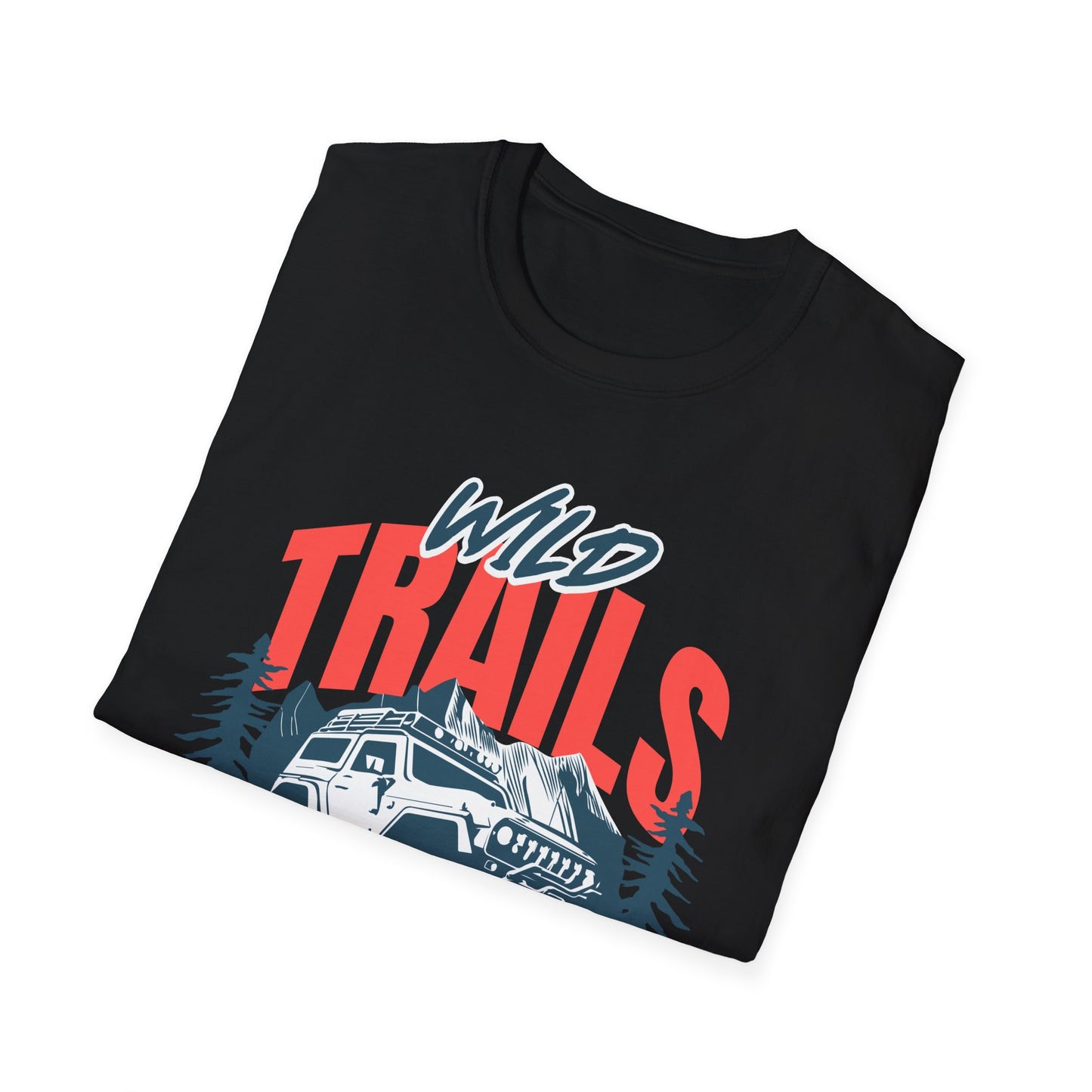 Adventure Trails Unisex T-Shirt, Outdoors Nature Tee, Hiking Wanderlust Shirt, Wilderness Exploration Top, Mountain Camping Apparel