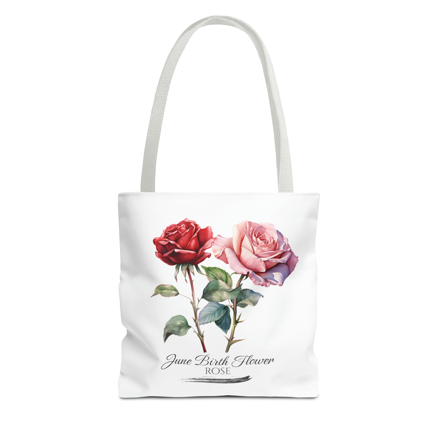 June Birth Flower: Rose - Tote Bag (AOP)