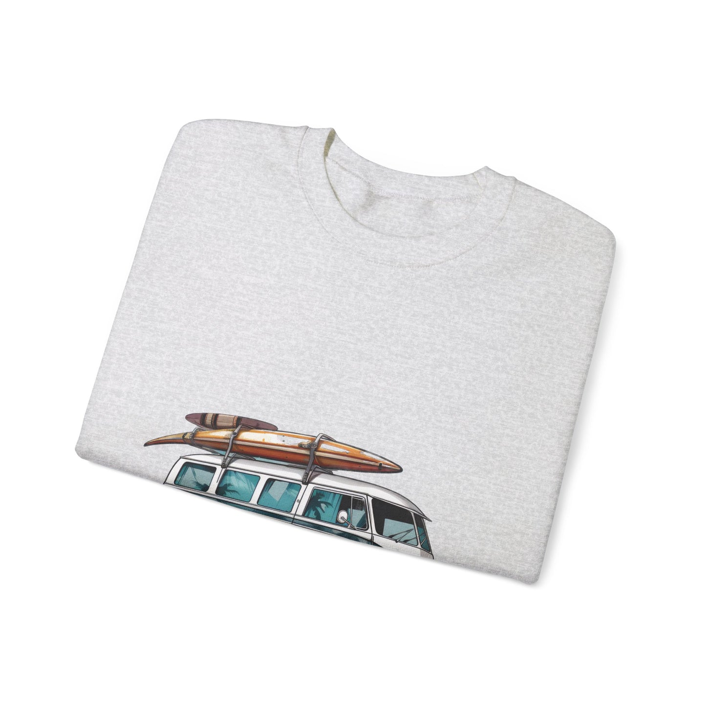 Retro Surf Van - Unisex Heavy Blend™ Crewneck Sweatshirt