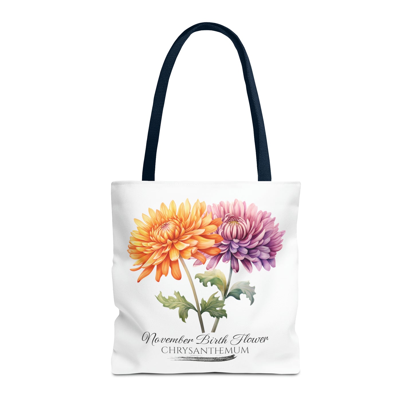 November Birth Flower: Chrysanthemum - Tote Bag (AOP)