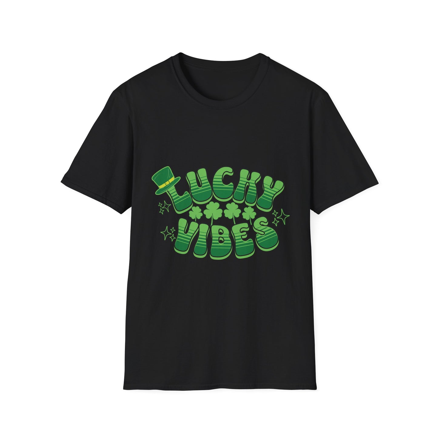 Lucky Vibes Unisex Softstyle T-Shirt - Perfect for St. Patrick's Day Celebrations