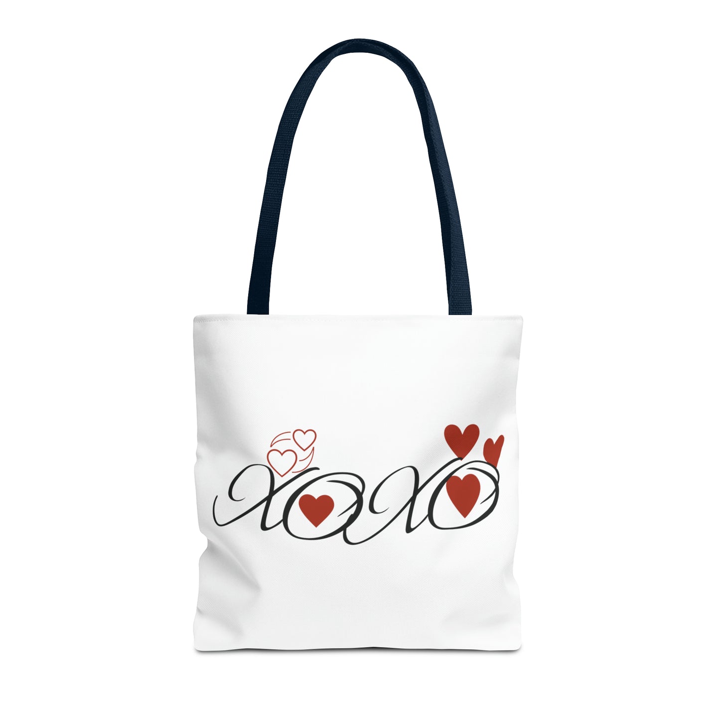 Valentine: XOXO with Hearts - Tote Bag (AOP)