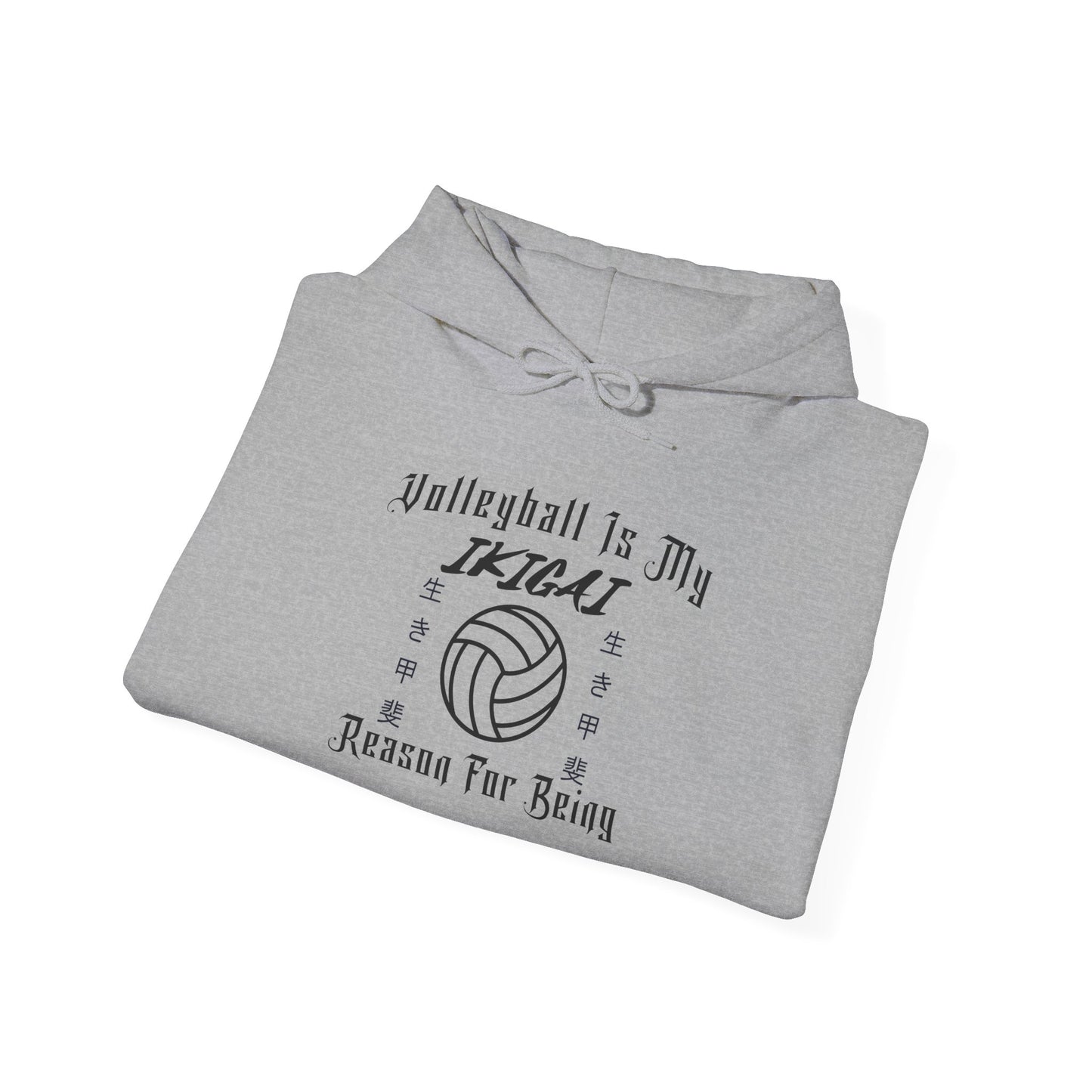Volleyball Is My IKIGAI: Unisex Heavy Blend™ Hooded Sweatshirt