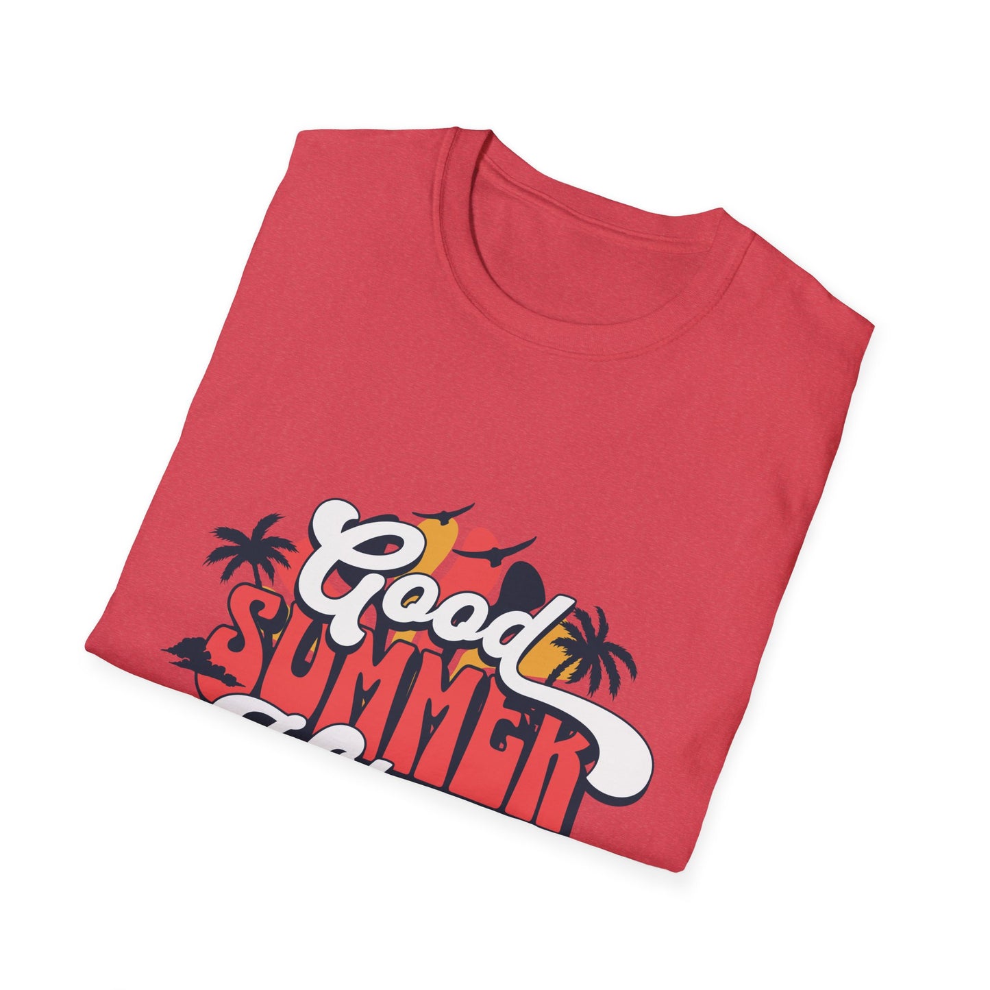 Summer Vibes T-Shirt, Good Summer Vibes Tee, Unisex Graphic Shirt, Beachwear, Vacation Outfit, Casual Wear, Gift Idea