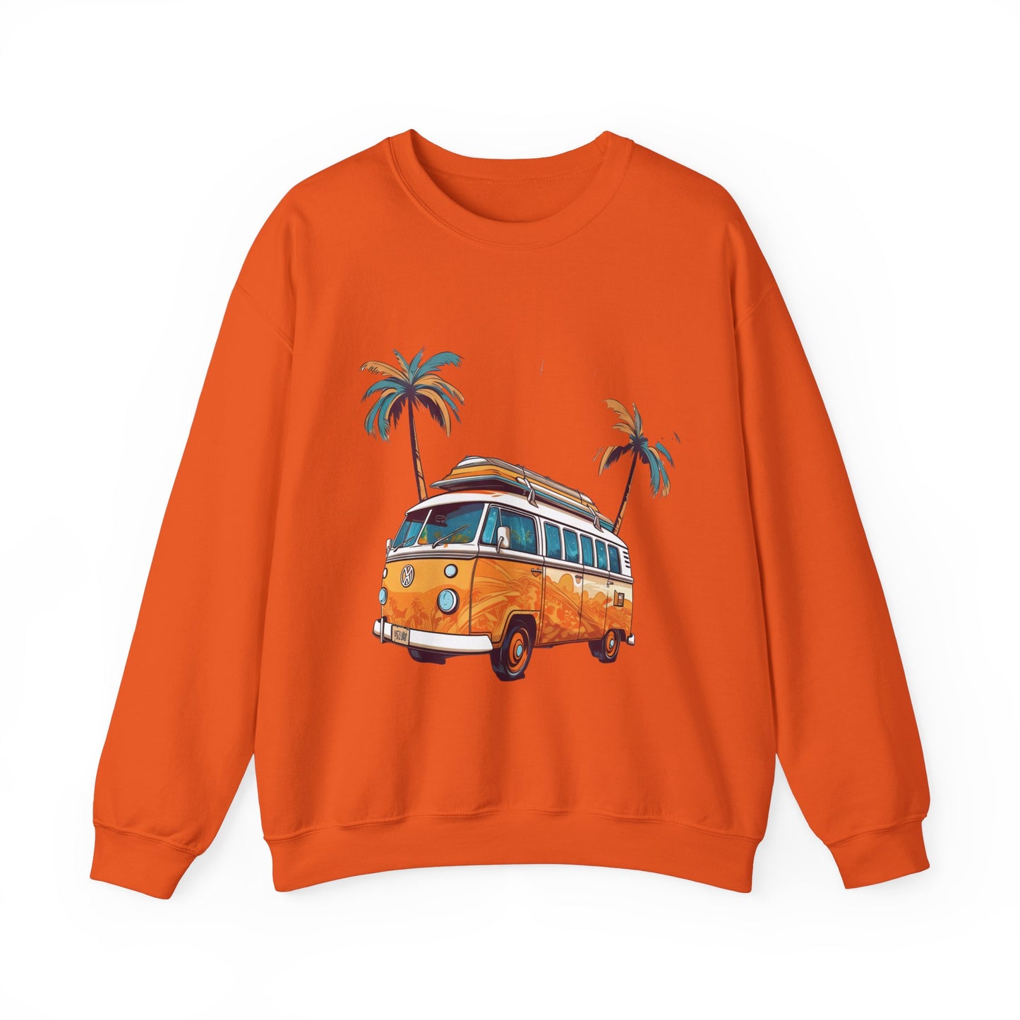 Retro Surf Van - Unisex Heavy Blend™ Crewneck Sweatshirt