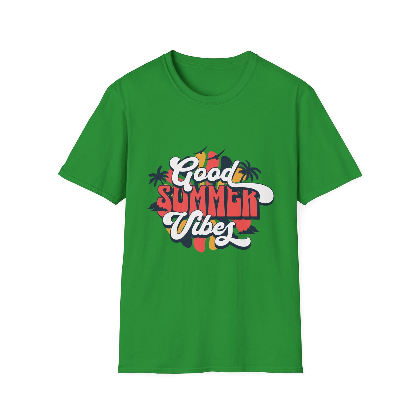 Summer Vibes T-Shirt, Good Summer Vibes Tee, Unisex Graphic Shirt, Beachwear, Vacation Outfit, Casual Wear, Gift Idea