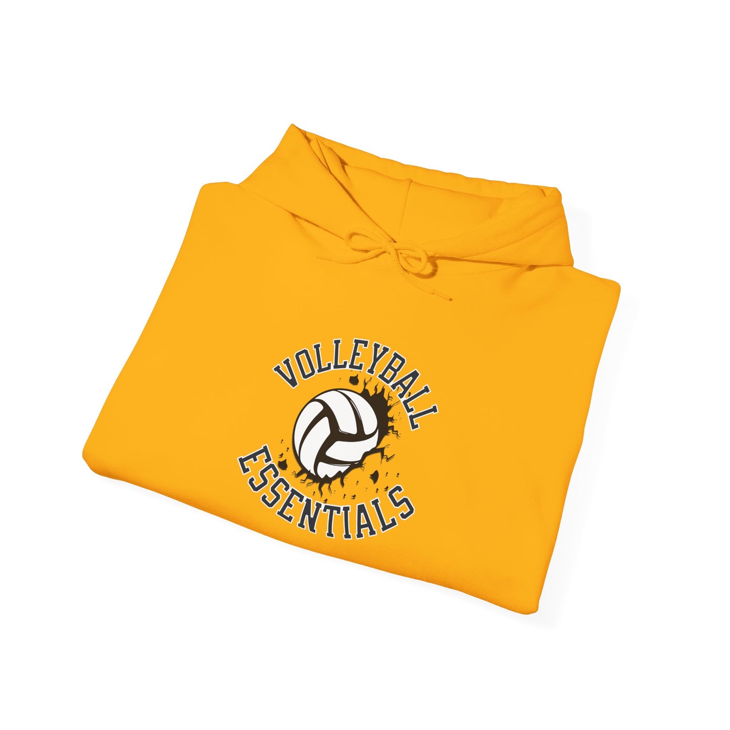 Volleyball Essentials Hoodie, Unisex Heavy Blend Sweatshirt for Players, Sporty Gift, Workout Wear, Casual Comfort