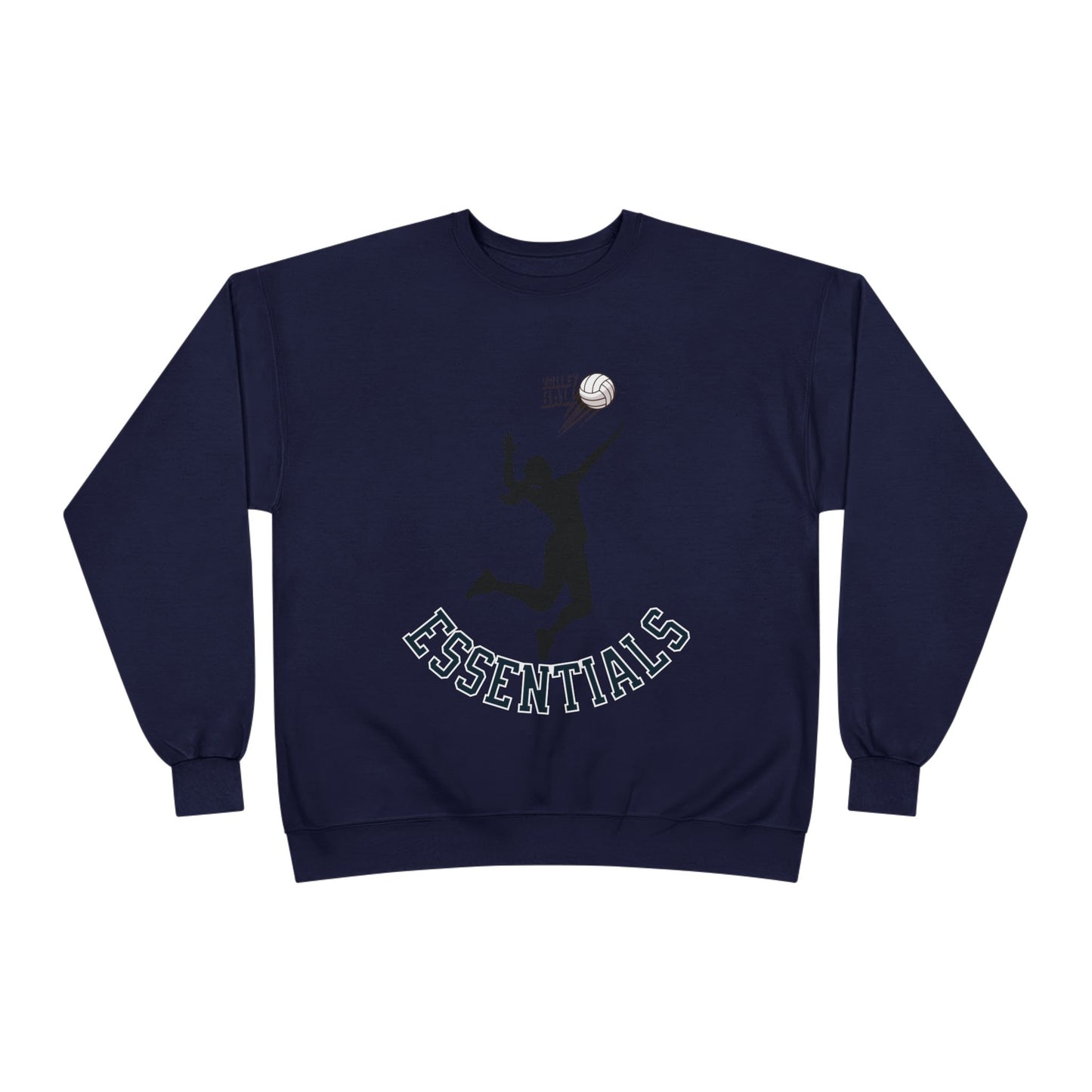 Stylish Eco-Friendly Crewneck Sweatshirt with 'Essentials' Graphic | Ideal for Athletes, Casual Wear, Sports Events and Holiday Gifts