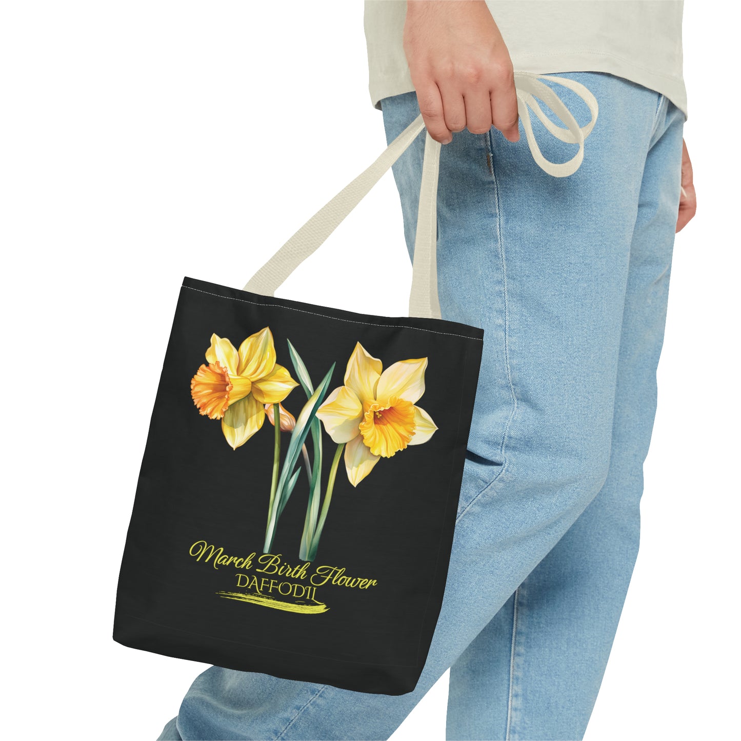March Birth Flower: Daffodil - Tote Bag (AOP)