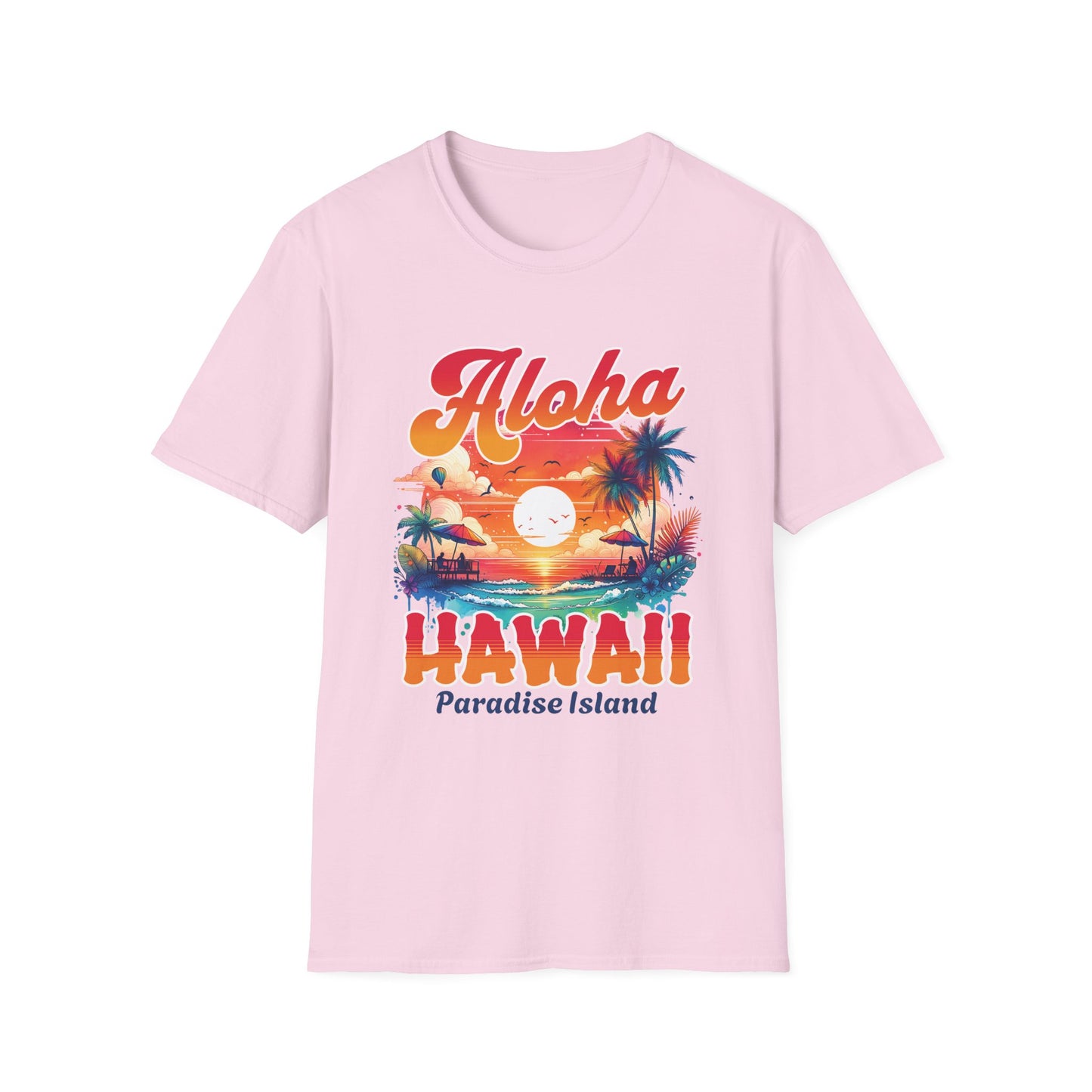 Aloha Hawaii Paradise T-Shirt - Unisex Softstyle