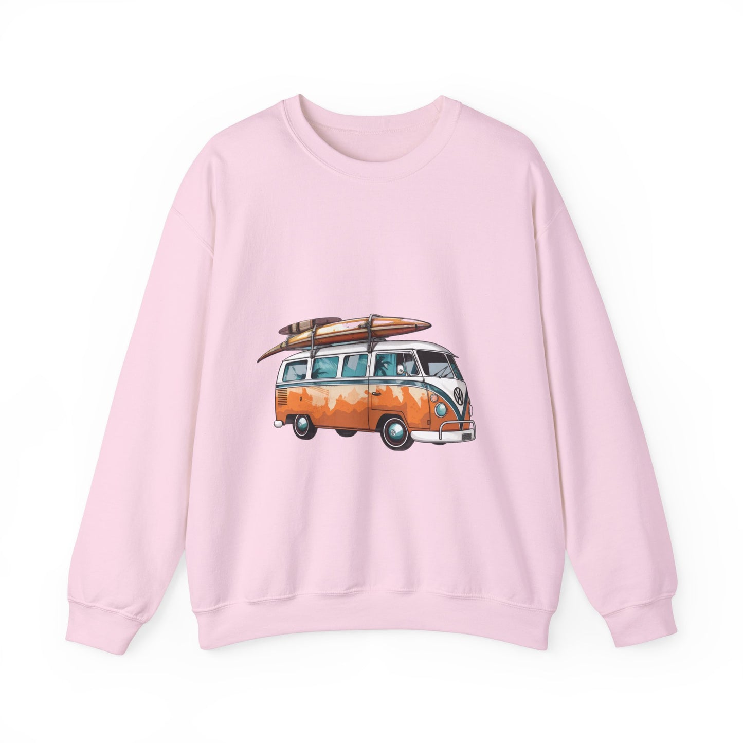 Retro Surf Van - Unisex Heavy Blend™ Crewneck Sweatshirt