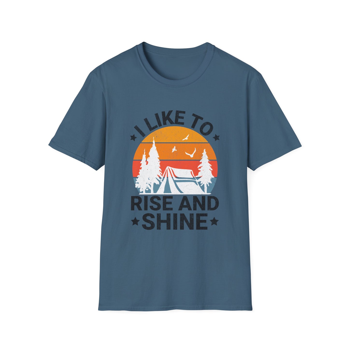 Rise And Shine Graphic Tee, Morning Person Shirt, Positive Vibes T-Shirt, Inspirational Quote Top, Motivational Clothing, Coffee Lover Gift